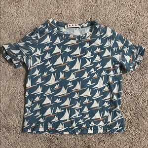 Marni Sailboat Print T-Shirt